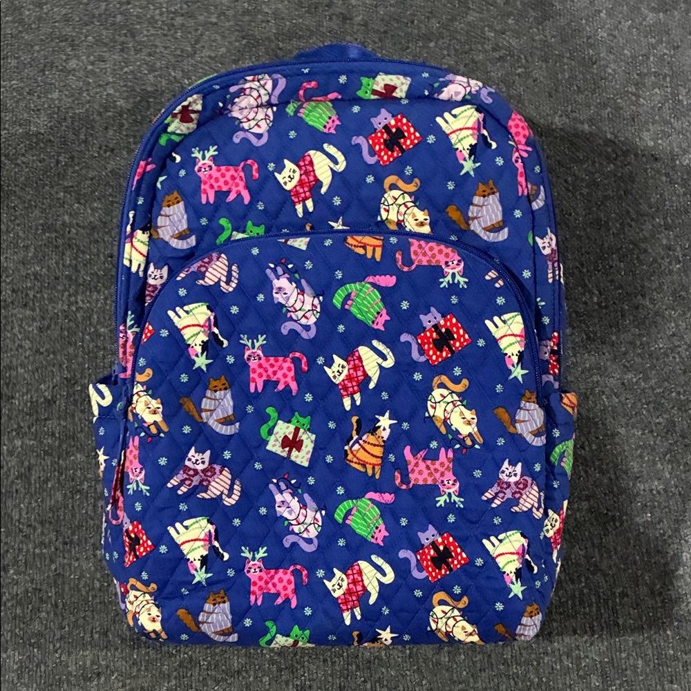 🚚 Ships FREE - Vera Bradley CATNIP CHRISTMAS  Backpack NWT